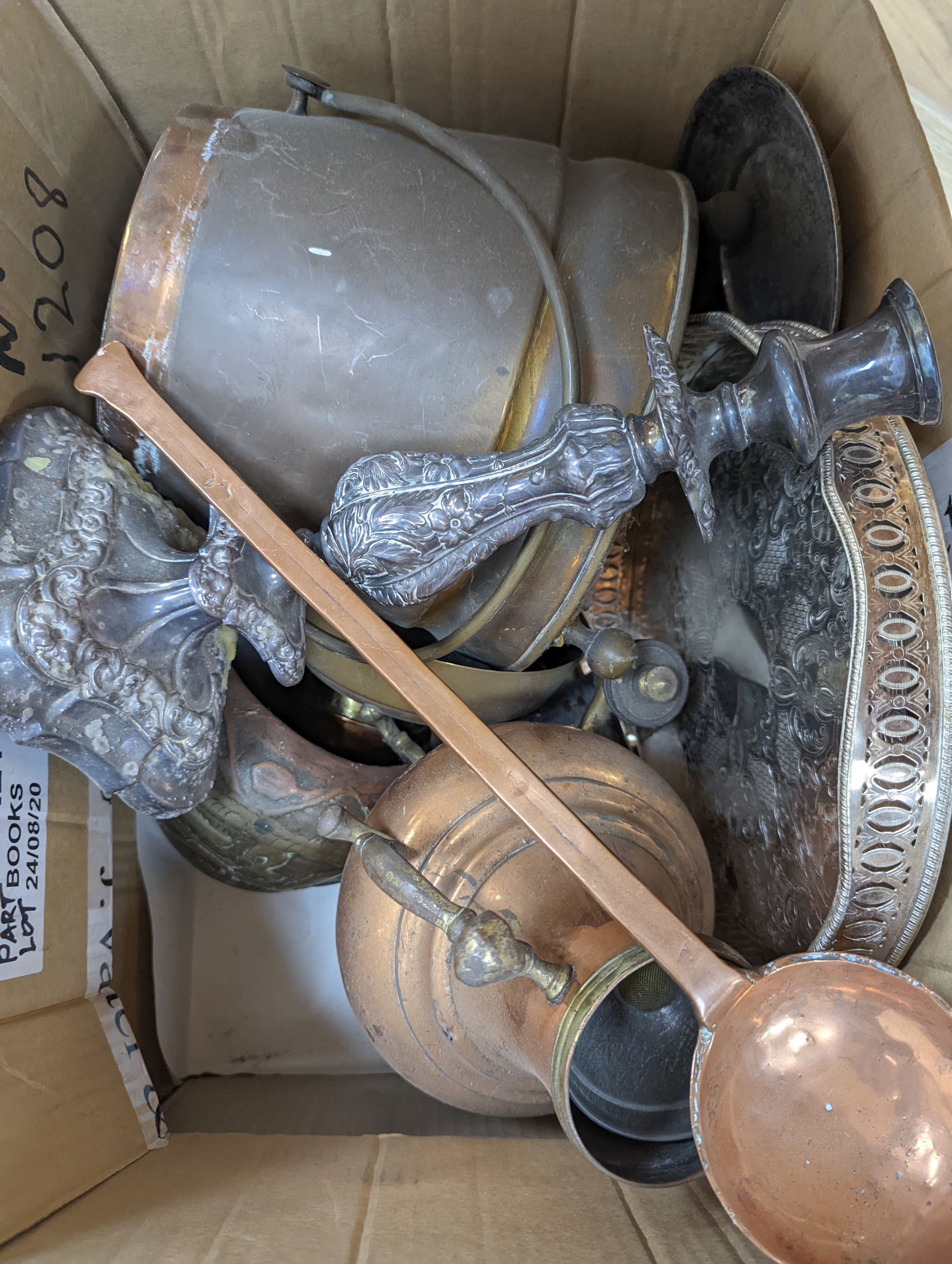 A quantity of mixed silver plate and other metal wares